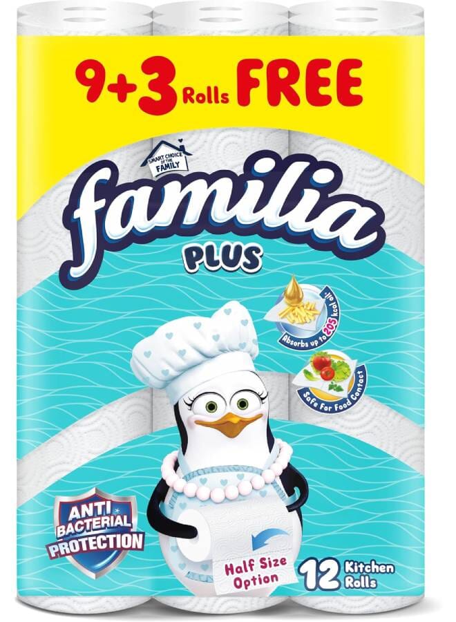 Kitchen Rolls Maxi Hygiene - 12 Roll 2 Ply White