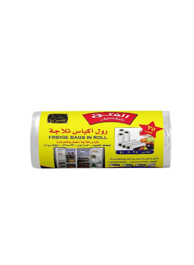 Refregator Bag Roll White 25*40cm