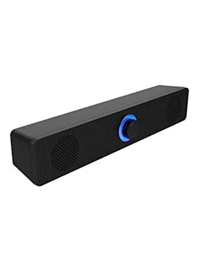 Usb2.0 Sound Bar Led Speaker Heavy Bass High Quality Sound GT-310 Black