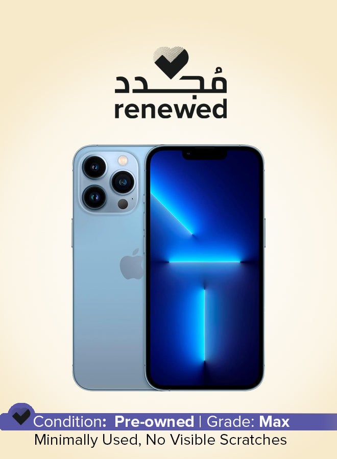 Apple Renewed - iPhone 13 Pro Max 256GB Sierra Blue 5G With Facetime - International Version