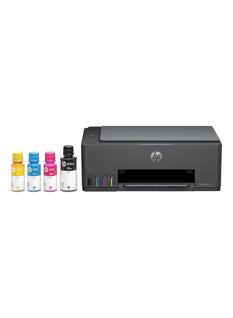 Smart Tank 581 Wireless All In One Printer, Print, Scan, Copy, Print up to 6000 black or 6000 color pages - Grey [4A8D4A] Grey/Black