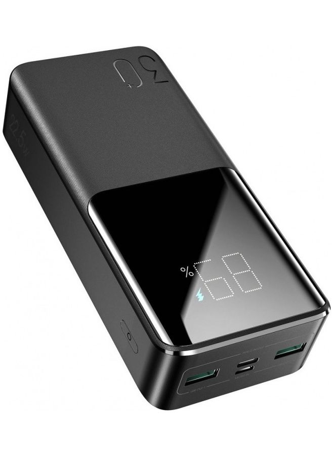 30000 mAh 30000 mAH Power Bank 22.5W PD QC3.0 AFC (JR-QP193) - Black