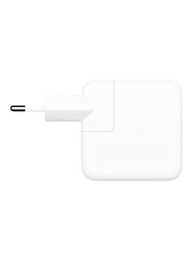 35W Dual USB-C Port Power Adapter Charger White