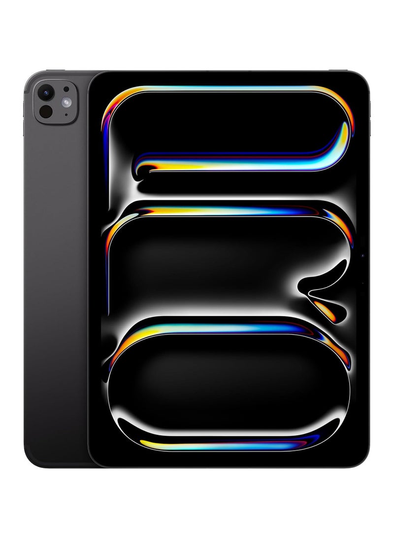 Apple iPad Pro - 2024 ( 5th Generation) M4 11-Inch, 256GB, 5G, Space Black With Standard Glass - Middle East Version