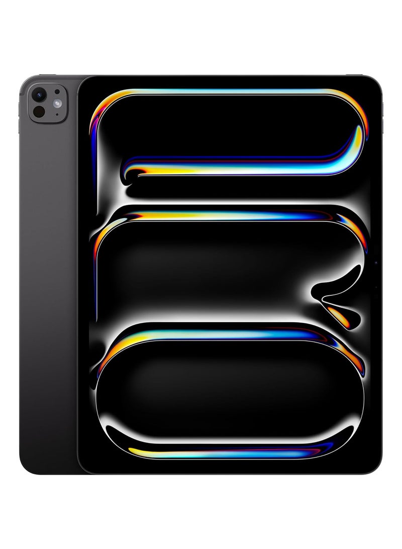 iPad Pro - 2024 (7th Generation) M4 13-Inch, 1TB, 5G, Space Black With Standard Glass - Middle East Version