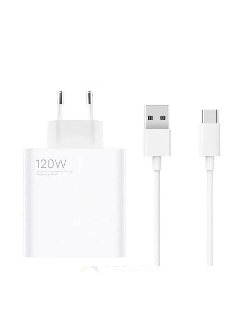 120W Charging Combo (Type-A)  Fast Charger White