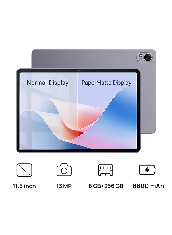 HUAWEI MatePad 11.5- Inch S Papermatte Tablet Space Gray 8GB RAM 256GB WiFi - Middle East Version