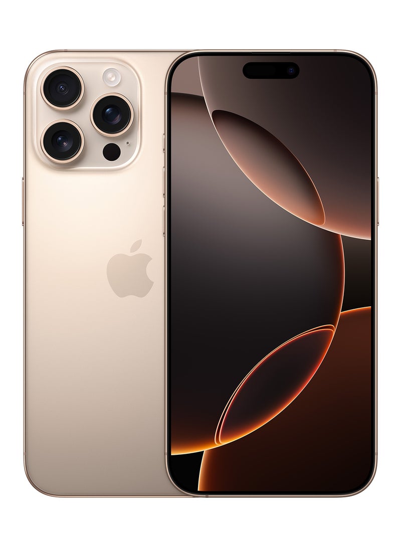 iPhone 16 Pro Max 256GB Desert Titanium 5G With FaceTime - Middle East Version