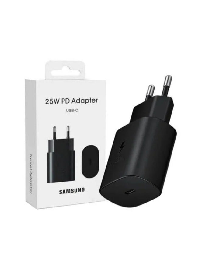25W PD USB-C Super Fast Charger - black Black
