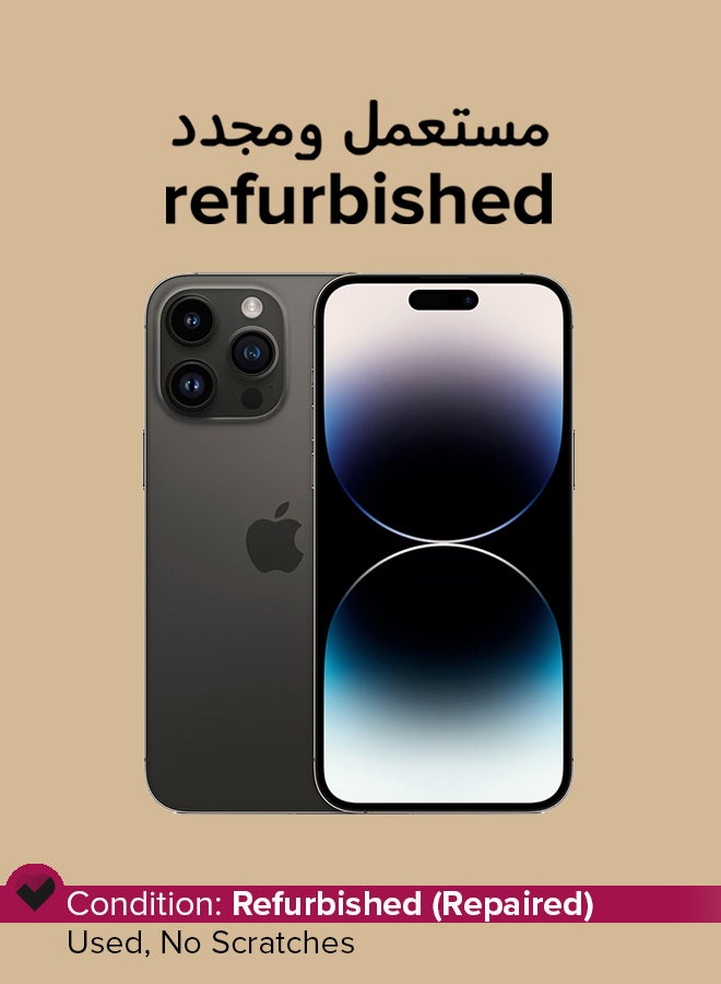 Apple Refurbished - iPhone 14 Pro Max 256GB Space Black 5G With Facetime