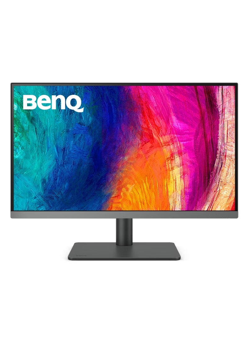 BenQ PD2706U 27" IPS UHD 4K Designer Monitor, 60Hz, 99% REC709 & sRGB, 95% P3, HDR10, KVM, Auto Pivot, PIP/PBP, USB Hub, USB-C Charger PD90W, HDMI, DisplayPort, USB 3.2 Dark Grey