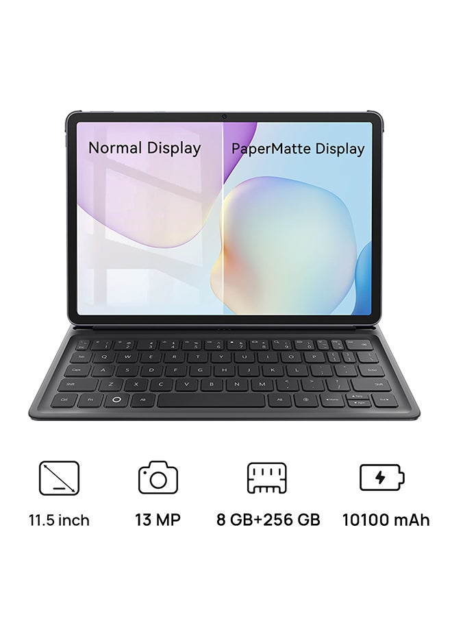 MatePad 11.5 2025 Space Gray PaperMatte Edition 8GB RAM 256GB WiFi Middle East Version with Free Keyboard