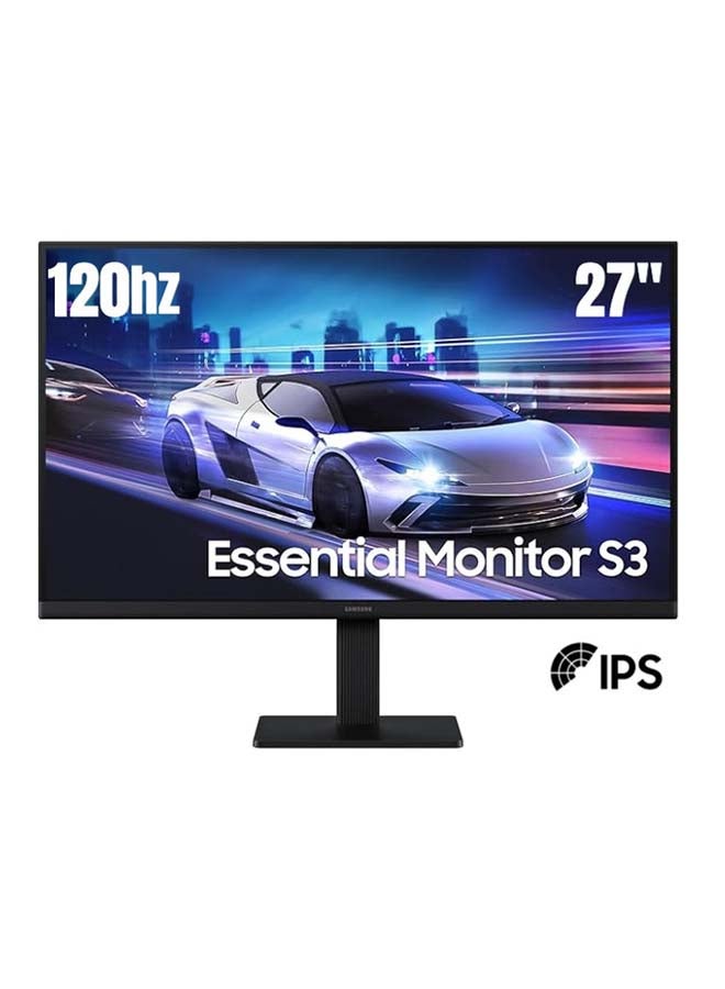 27 inch Essential Monitor S32GF, IPS Display, FHD Resolution,  120Hz Refresh Rate, 5ms, Flicker Free, Eye Saver Mode for Gaming and Office Use LS27F320GAMXUE Black