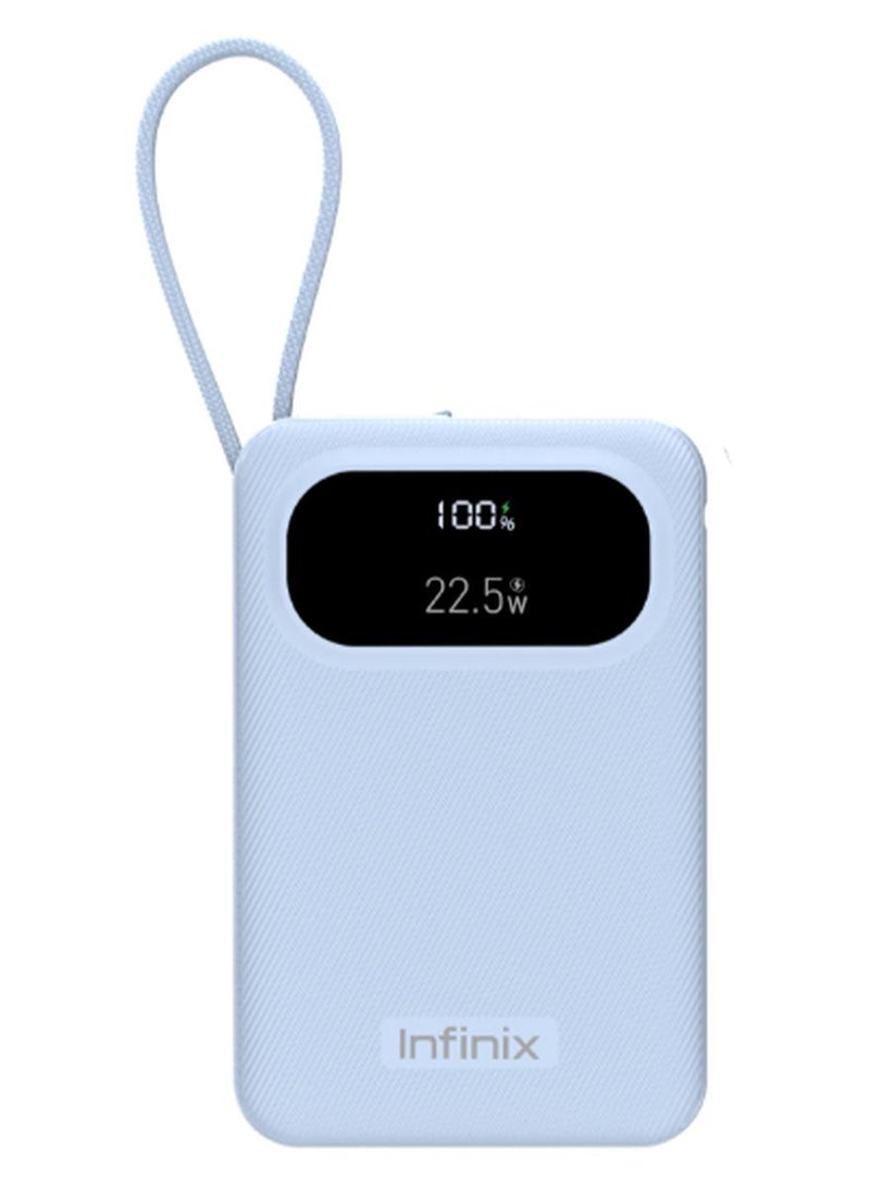 10000 mAh 10000 mAh Infinix XPower 10 PRO - XP10Pro -  Power Bank With Type C Fast Charging blue