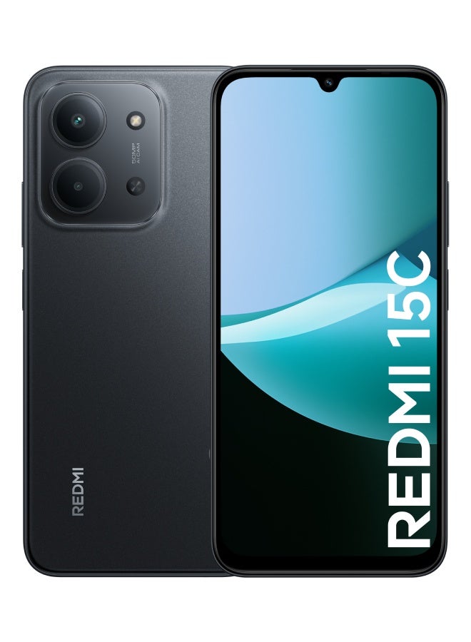 Redmi 15C Dual SIM Midnight Black 6GB RAM 128GB 4G - Middle East Version