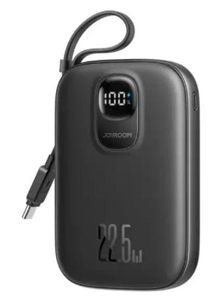 10000 mAh JOYROOM JR-PBF17 PD 22.5W Fast Charging 10000mAh High Capacity Power Bank with Type C Cable black