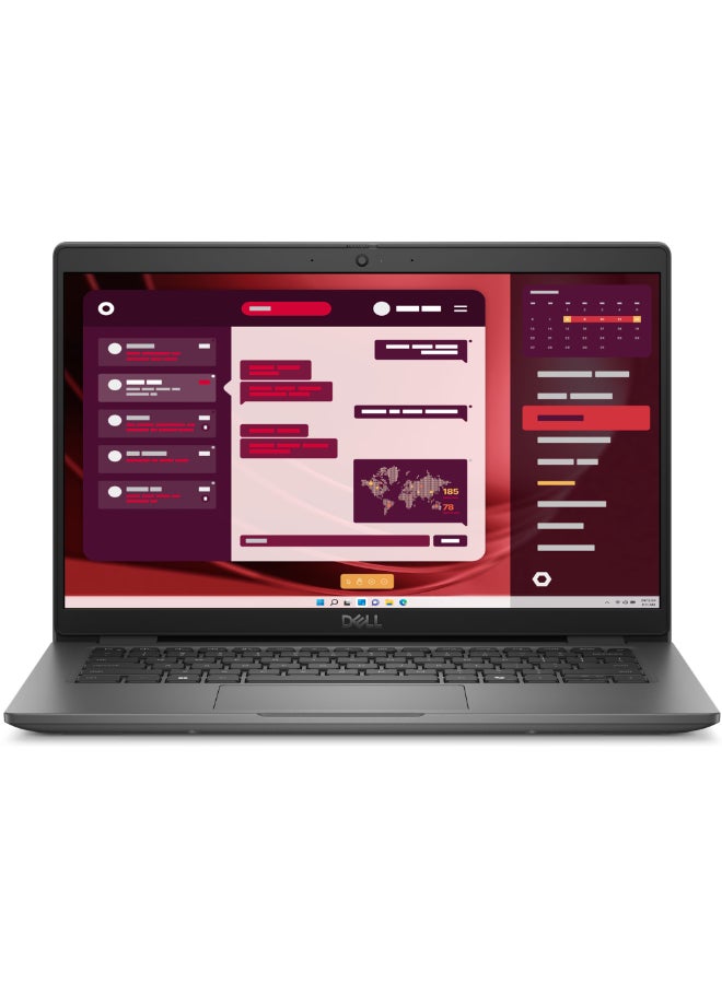 Latitude 3450 Laptop With 14 Inch Full HD (1920X1080) Display, Core Ultra 7-155U Processor/16GB RAM DDR5/512GB SSD/DOS(Without Windows)/ English/Arabic Black