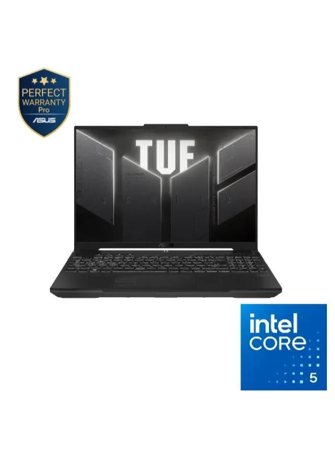 FX607VU-RL165W ASUS TUF Gaming F16 Laptop with 16 inch FHD / Core™ 5 Processor 210H  / 16 GB RAM / 512 GB SSD / NVIDIA® GeForce RTX™ 4050 Laptop GPU (194 AI TOPs) / English/ Win11/Mecha Gray English Mecha Gray