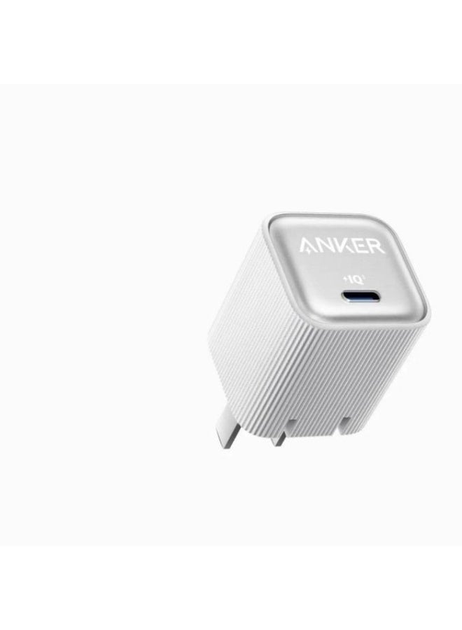 ANKER A2339 Nano Charger 35W GaN USB C PD Fast Charging Compact Adaptor IQ Smart Safe Travel Power Plug - White