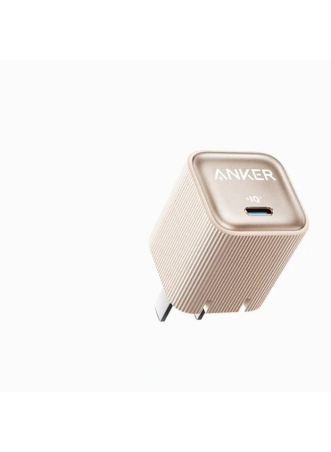 ANKER A2339 Nano Charger 35W GaN USB C PD Fast Charging Compact Adaptor IQ Smart Safe Travel Power Plug - Gold