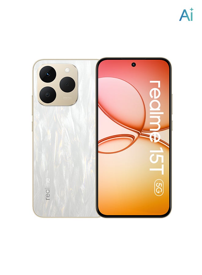 realme 15T Dual SIM Flowing Silver 12GB RAM 256GB 5G-Middle East Version