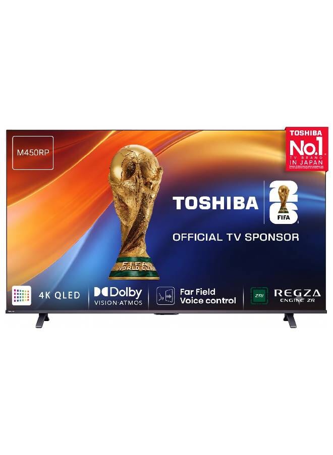 58-Inch M450RP 4K UHD Smart QLED TV With VIDAA OS Dolby Vision Dolby Atmos Quantum Dot Color 58M450RP black