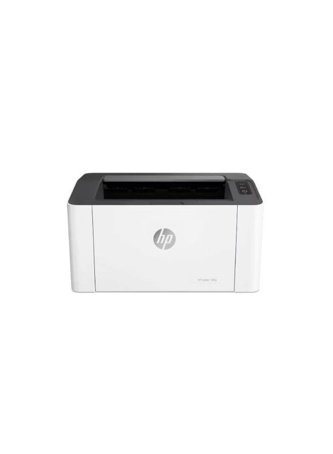 HP LaserJet 108W Laser Printer- 4ZB80A White/Black
