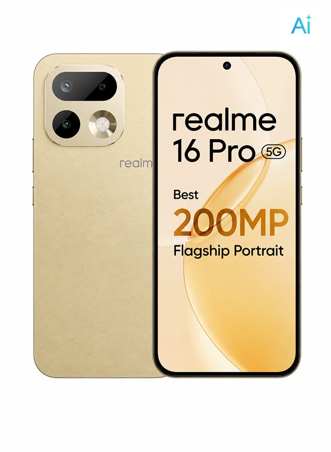 realme 16 Pro 5G Dual SIM 12GB RAM 256GB Master Gold - International Version