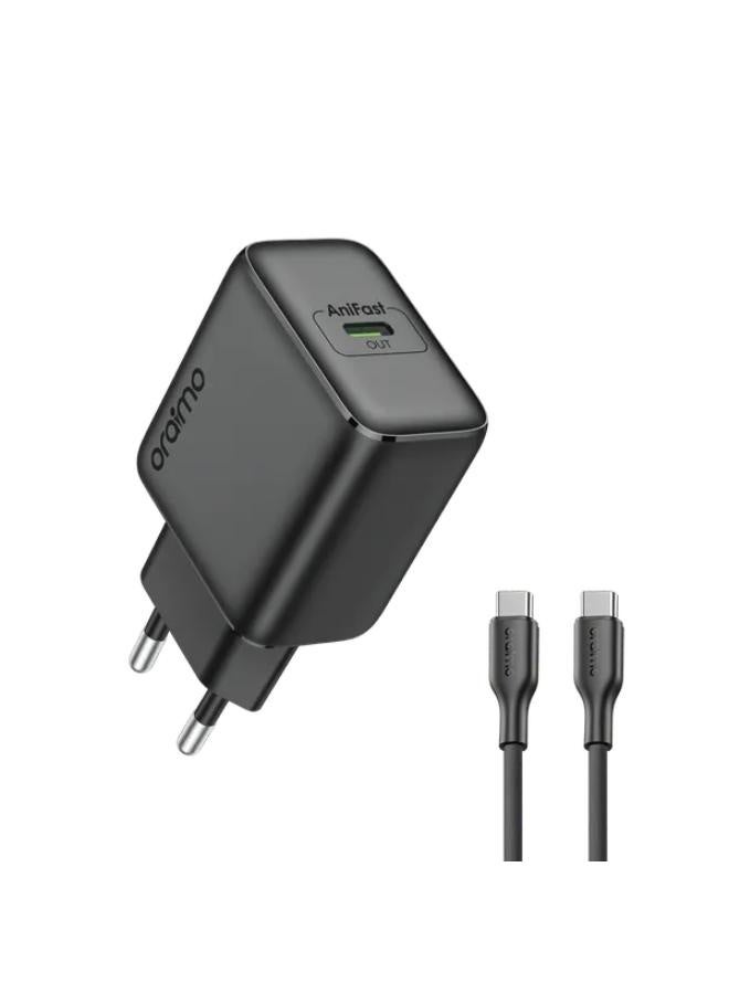 PowerGaN 251 25W GaN Fast Mini Charger Set black