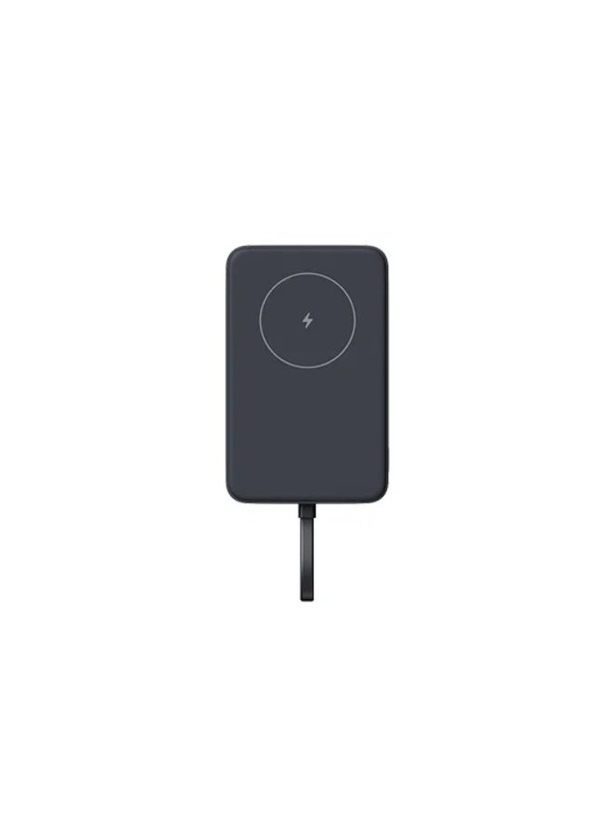 Magnetic Wireless Power Bank 10000 Built-in Cable 33W USB-C 7.5W Qi Wireless Charging - Grey