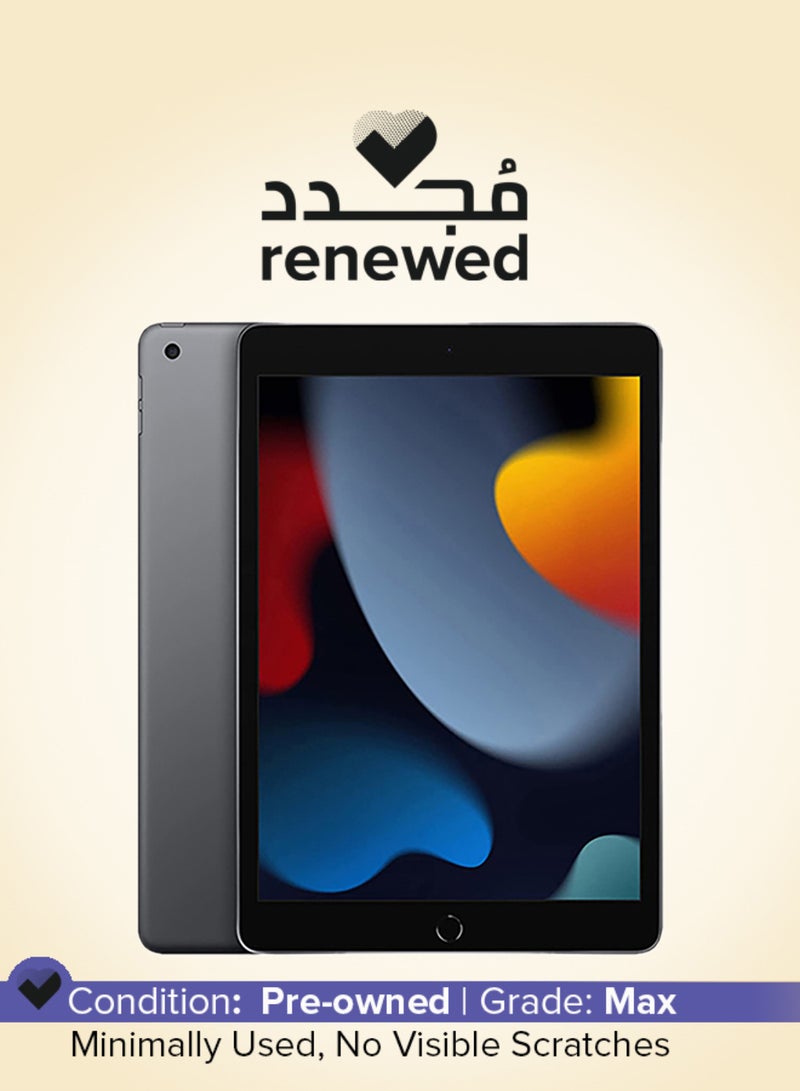 Apple Renewed - iPad 2021 (9th Gen) 10.2-inch 64GB LTE Space Gray - International Version