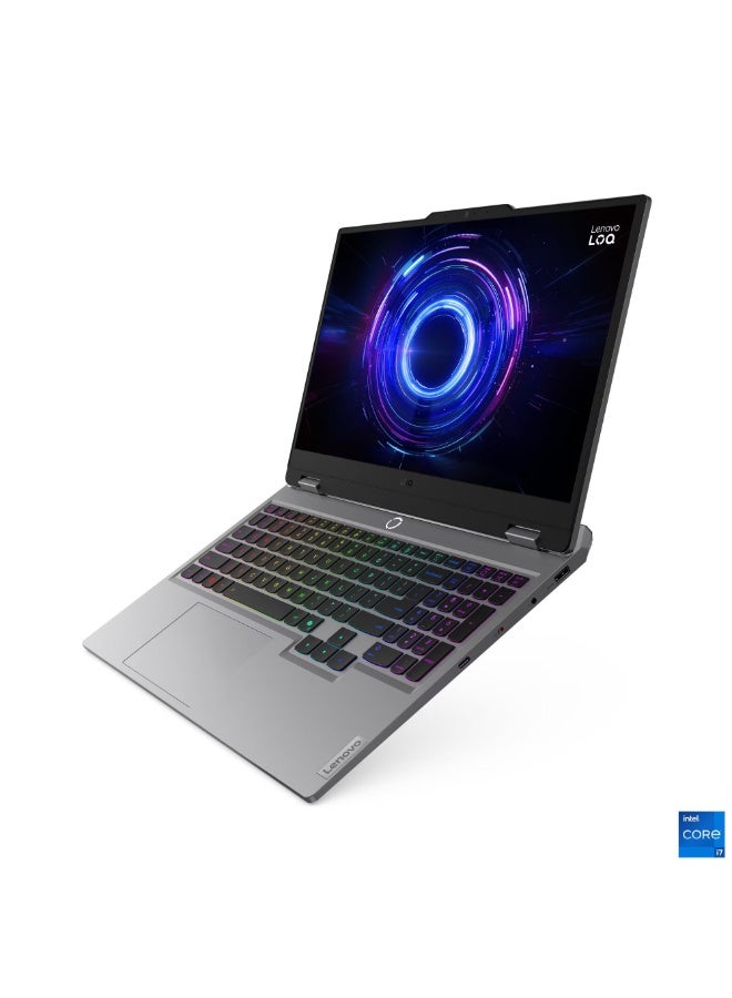 LAPTOP LENOVO LOQ LOQ 15IRX10 Core i7-14700HX RAM 16G DDR5 HDD 512GB SSD M.2 NVMe VGA NVIDIA GeForce RTX 5060 8GB GDDR7 15.6 FHD (1920×1080) IPS 144Hz 83JE00WVED Luna Grey
