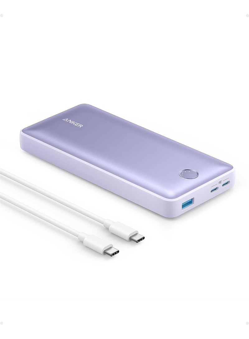 535 Power Bank 20000mAh with 3-Port (30W) Max PD Fast Charge, Compatible iPhones, iPads, Macbooks, Samsung Smartphones and other Android Devices purple