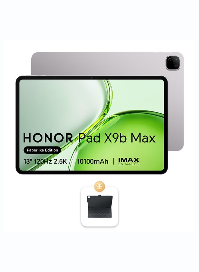 Honor Pad X9b Max Paperlike Edition 13-Inch Grey  6GB RAM 256GB WiFi (keyboard inbox)  - Middle East Version