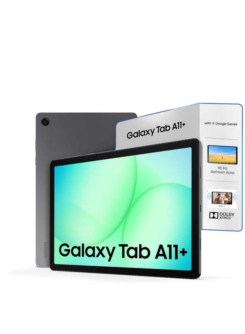 Samsung Galaxy Tab A11+, 27.82 cm (11 inch) Display, 6 GB RAM, 128 GB Storage, 90Hz Refresh Rate, AI with Google Gemini, Dolby Atmos, Quad Speakers, Wi-Fi Tablet, Gray (sm-x230)