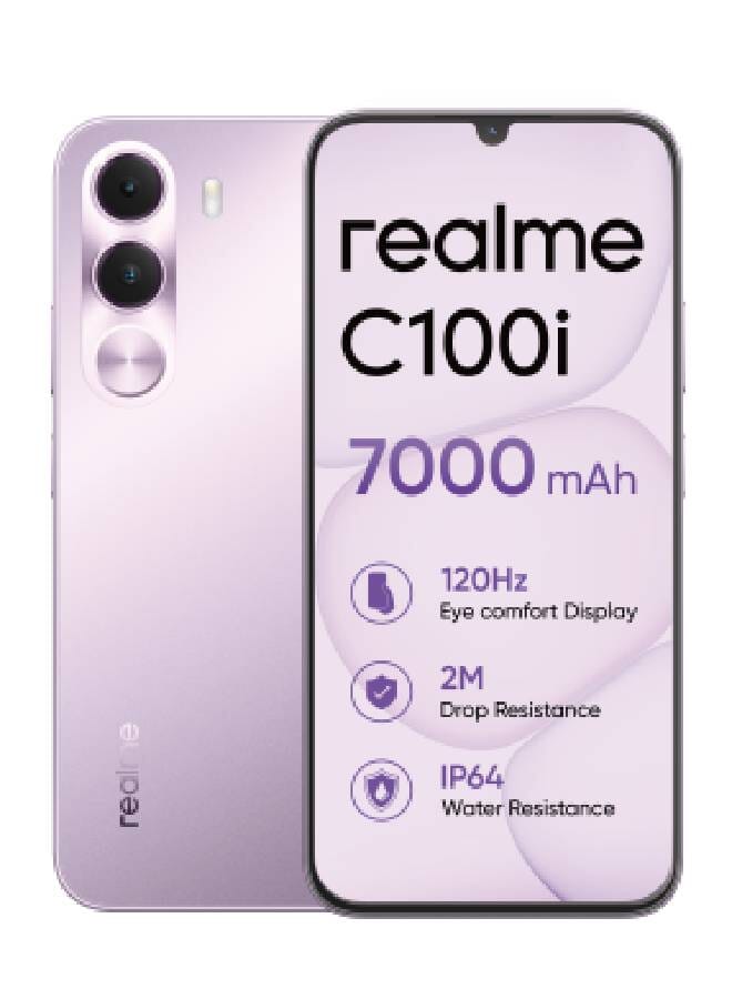 C100i Dual SIM 4GB RAM 128GB Dawn Purple 4G -Middle East Version