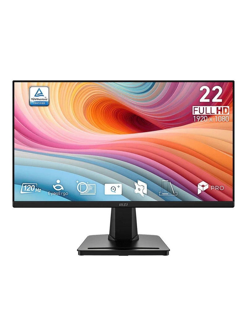 MSI PRO MP225 E12VL 21.45" Inch VA 1920 x 1080 FHD 120Hz 1ms Flat Gaming Monitor black