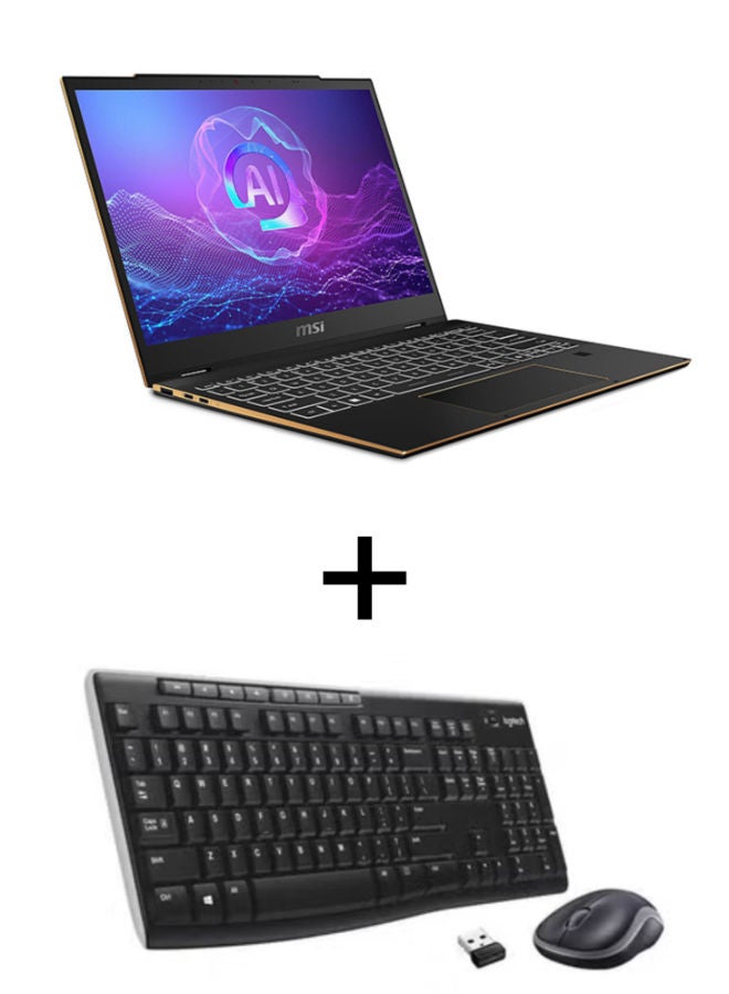 SUMMIT 13 Laptop with 13.3 Inch Full HD / Intel Core Ultra 9 288V / 32 Gigabyte / 1 Terabyte SSD / Intel Arc / with Logitech Mk270 Wireless Combo Keyboard and Mouse English/Arabic black