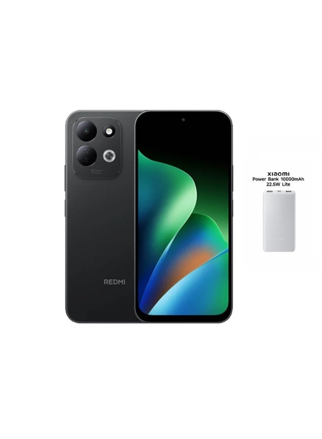 Redmi 17 Dual SIM Black 4GB RAM 256GB 4G With Free Xiaomi Power Bank Lite 10,000 mAh 22.5W Fast Charging (Color of Gift May Vary)