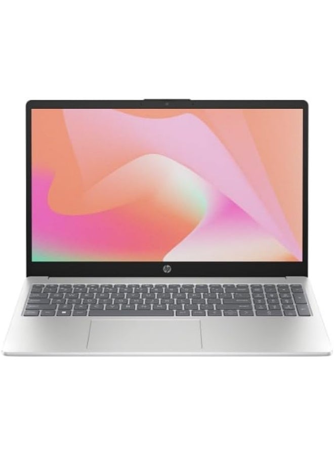 HP Laptop AI 15-fd2040ne, Intel Core Ultra 5-225U, 8GB RAM, 512GB SSD, Intel Graphics, 15.6" FHD, DOS, Natural Silver English silver