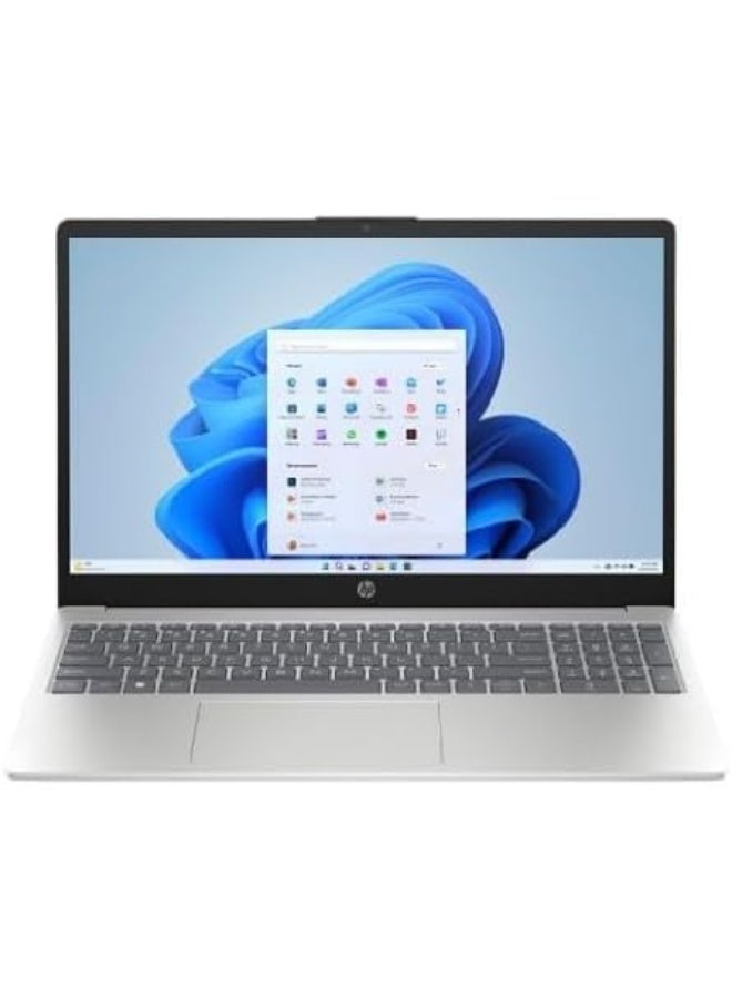 HP AI 15-fd2003ne Laptop - Intel Core Ultra 5-225U, 16GB RAM, 512GB SSD, 15.6" FHD, Natural Silver English silver