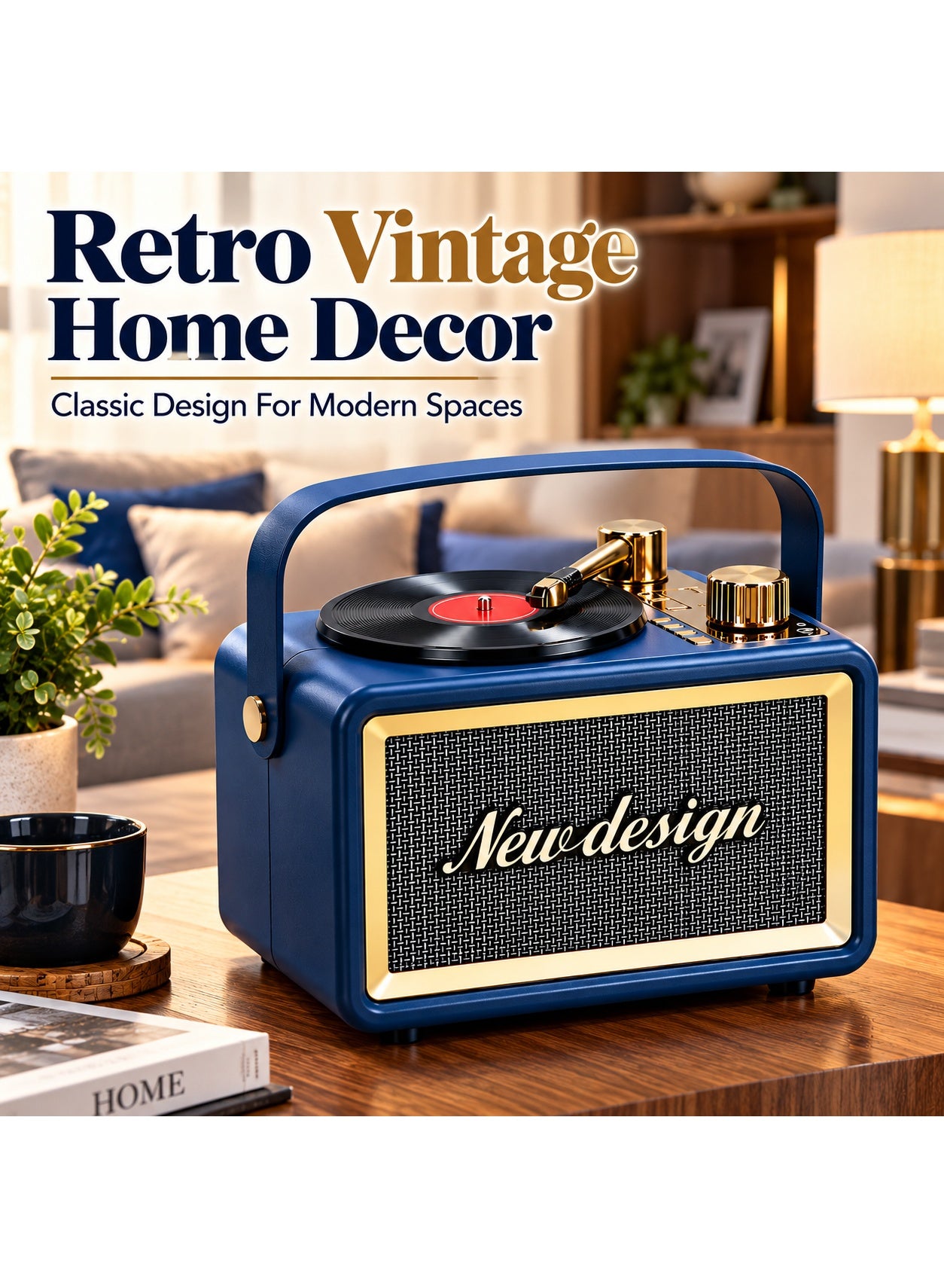 Feexot FX-2531B Retro FM Radio With Bluetooth Speaker, Rechargeable Battery, USB, TF Card & AUX – Multicolor