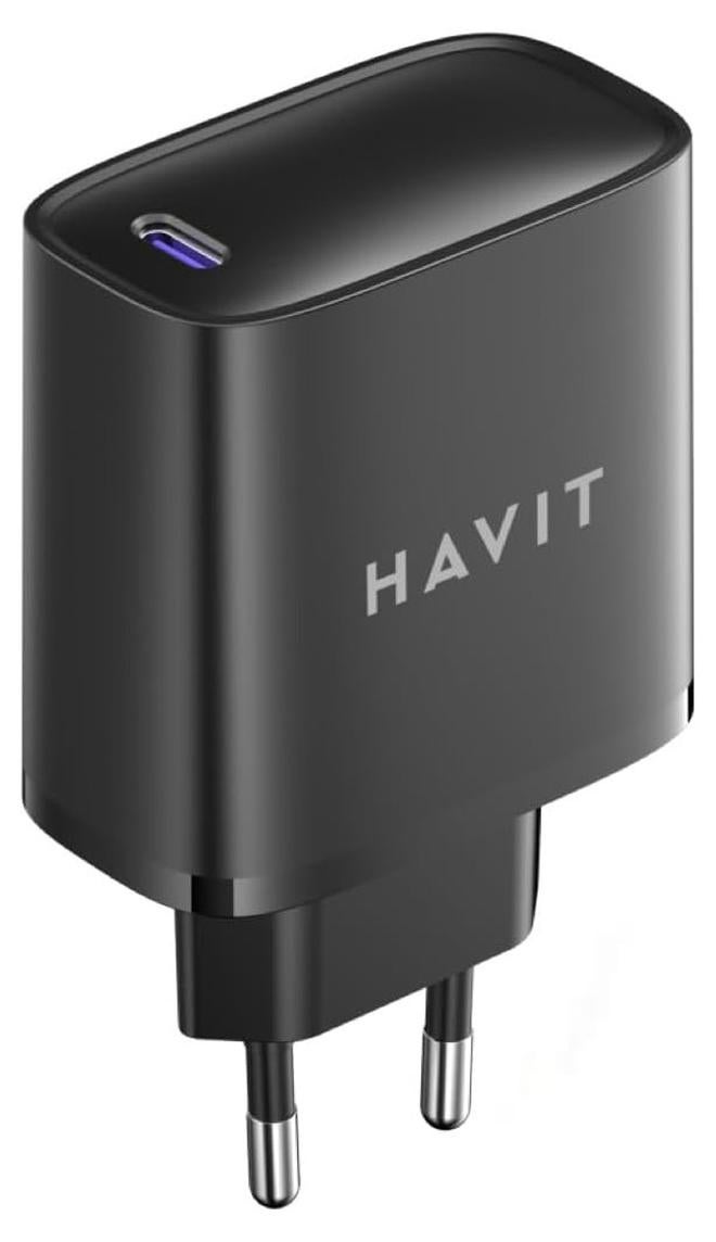 HAVIT UC46 45W GaN USB-C PD Charger – Super Fast Charging Adapter for Smartphones including Samsung Galaxy, iPhone, Huawei, MacBook, Laptops, and All USB-C Compatible Devices