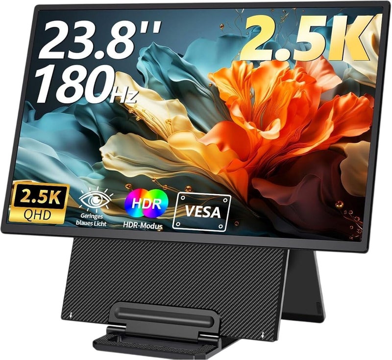 V2COM D1 23.8-Inch 2.5K QHD 180Hz IPS Portable Monitor
