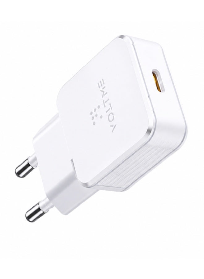 Voltme Revo 20 Lite Ultrathin PD Fast Charger 20W-White