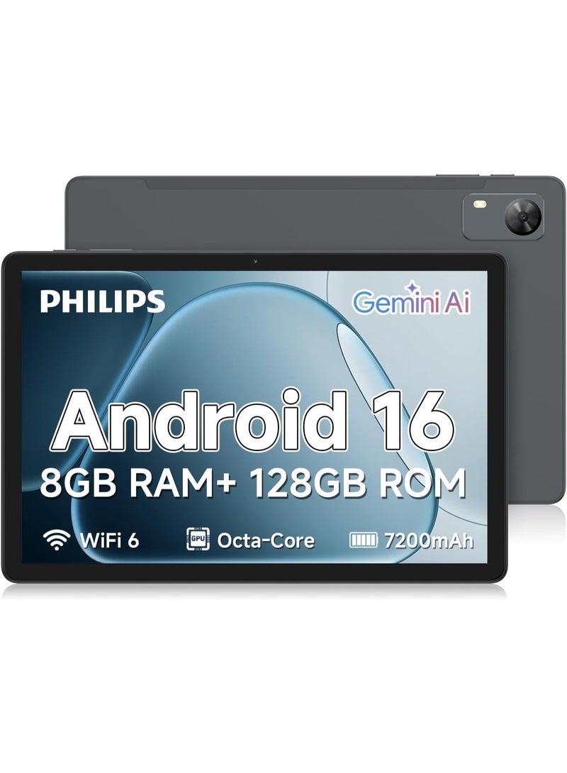 Philips T7310 Tablet 11-Inch Grey 8GB RAM 128GB WiFi - International Version