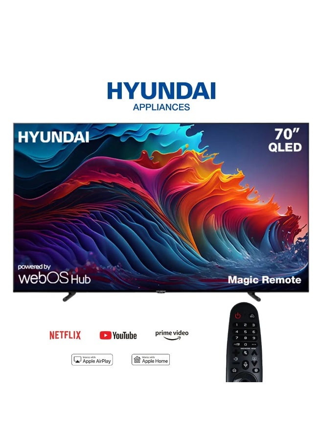 Smart QLED TV 70 inch 4K WebOS Frameless
