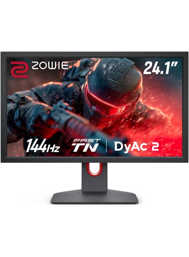 BenQ Zowie XL2411K 24" FHD 144Hz Esports Gaming Monitor, Premium TN Panel, 1ms, 320 Nits, DyAc, Black eQualizer, Color Vibrance, XL Setting to Share, HDMI, DP, Height Adjustable, Gray