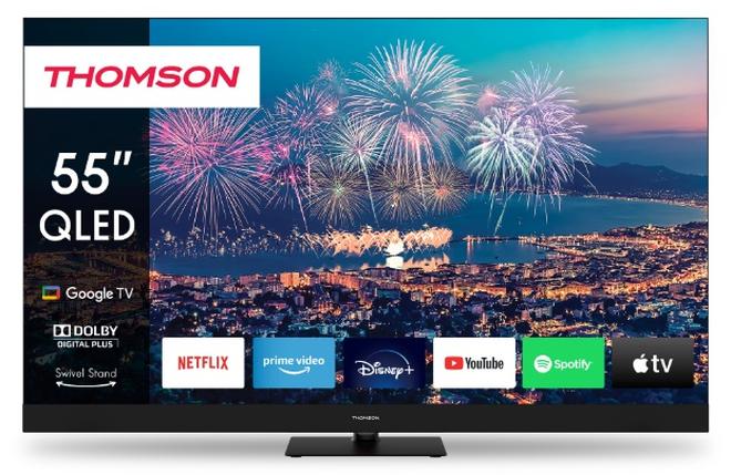 Thomson 55 Inch QLED 4K UHD Smart Google TV – Built-in Receiver – LE-55VS3Q