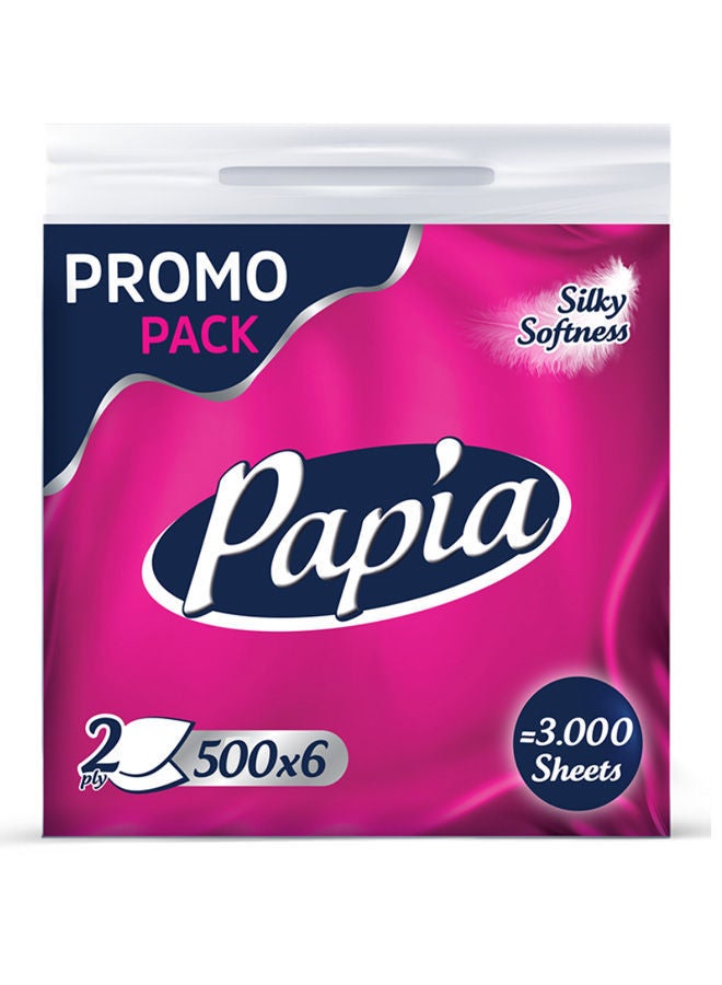 Soft Facial Tissues 500 Sheets pack of 6